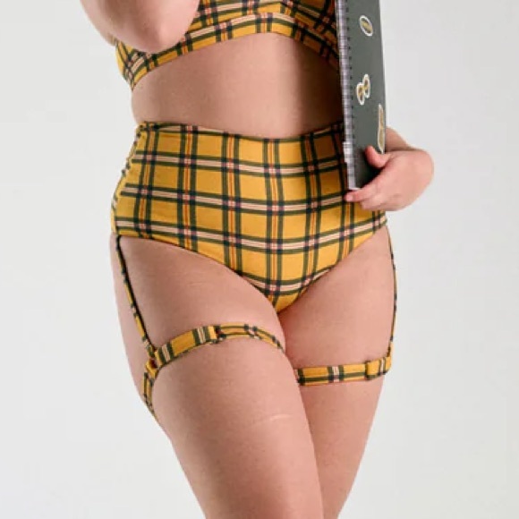 Cxix Pants - CLUELESS - LUX BASIX HIGH WAISTED BOTTOMS WITH GARTER - LIMITED ED.